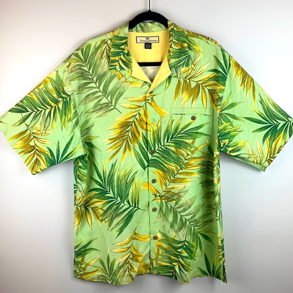 Vintage 90s Tommy Bahama Relax Fit Hawaiian Silk - Picture 1 of 8